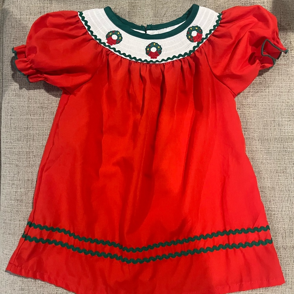 Smocked Christmas Dress